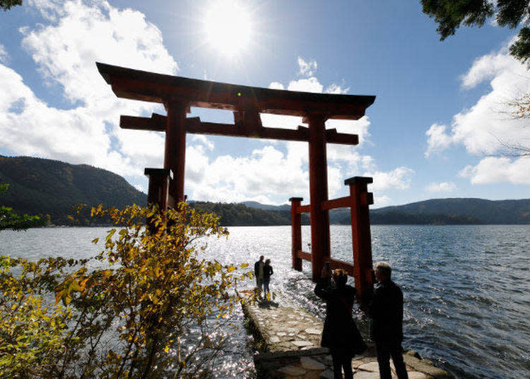 ▲蘆之湖「平和鳥居」超推的拍照景點