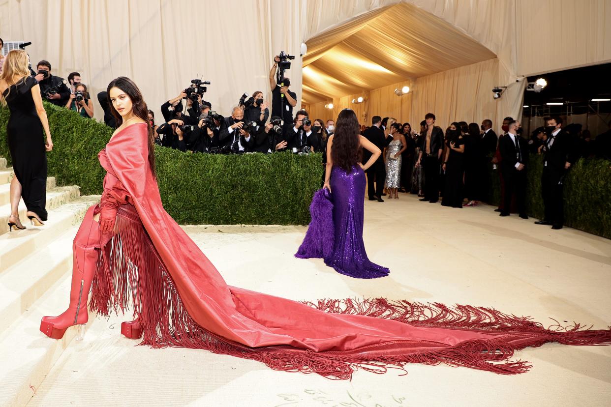 Rosalía attends The 2021 Met Gala Celebrating In America: A Lexicon Of Fashion at Metropolitan Museum of Art on Sept. 13, 2021 in New York.