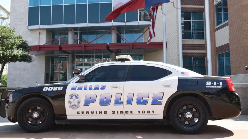 A Dallas police cruiser