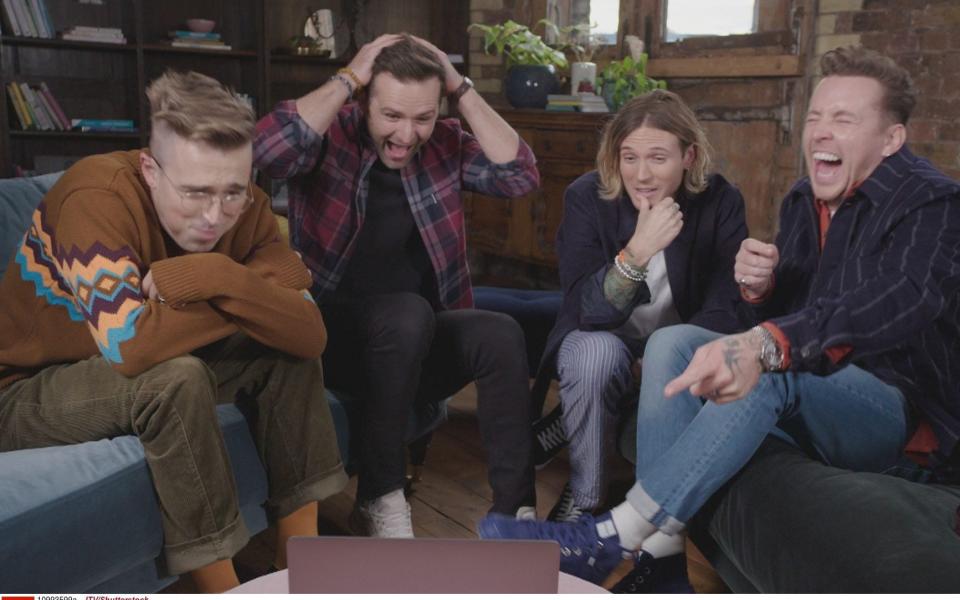 Fifteen years later: Tom, Danny, Dougie and Harry in ITV documentary All About Us - ITV