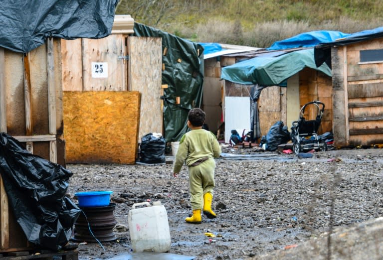 When the Calais 'Jungle' tent camp was broken up, its thousands of remaining residents were bussed to shelters around France like this one in Grande-Synthe