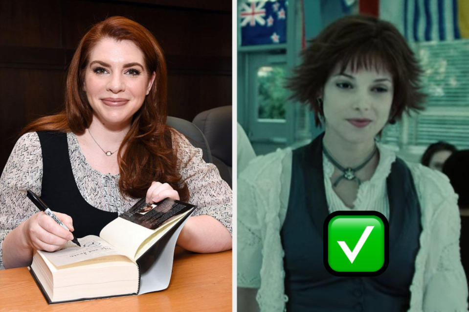 Stephenie Meyer and Ashley Greene as Alice