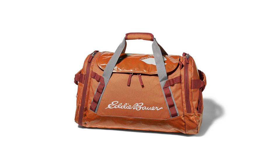 <p>Maximus 2.0 Duffel 45L, $85 on sale, <a rel="nofollow noopener" href="http://www.eddiebauer.com/product/maximus-20-duffel---45l/82300193?showProducts=&color=542&sizetype=&size=" target="_blank" data-ylk="slk:eddiebauer.com;elm:context_link;itc:0;sec:content-canvas" class="link ">eddiebauer.com</a> </p>