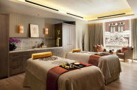 <p><strong>Where:</strong> San Francisco, California</p> <p>Step away from the San Francisco hustle and bustle and into the luxurious . This tranquil 8,000 square-foot Far-East-inspired retreat is welcoming with warm golds and browns and soft lighting. The Signature Oriental Harmony massage commences with a purifying foot soak. The Oriental Essence massage is designed for the jetlagged traveler, utilizing oils blended with ginger, frankincense, and of course, the uplifting mandarin.</p> <p><strong>Insider Tip:</strong> Sample the new Diamond facial to even out skin tone or opt for the “Calm Mind”, a tingling 45-minute head massage, perfect to unwind with at the end of a long workday.</p> <p><strong>Plan Your Trip: </strong>Visit Fodor's <u>.</u></p>