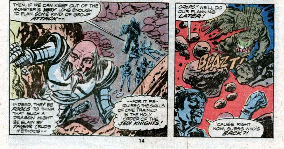 Introduced early in Star Wars comics, Don-Wan Kihotay was a shameless walking gag.