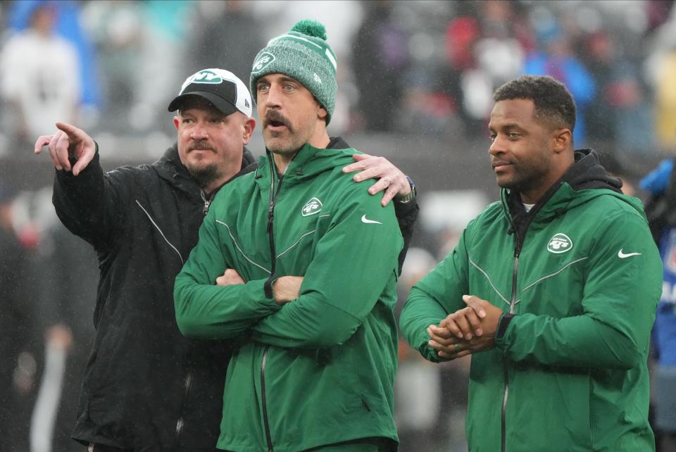 New York Jets offensive coordinator Nathaniel Hackett was hoping to have Aaron Rodgers lead his offense like he did in Green Bay. After Rodgers tore his Achilles in the team's first game and missed the rest of the season, Hackett's offense struggled mightily.