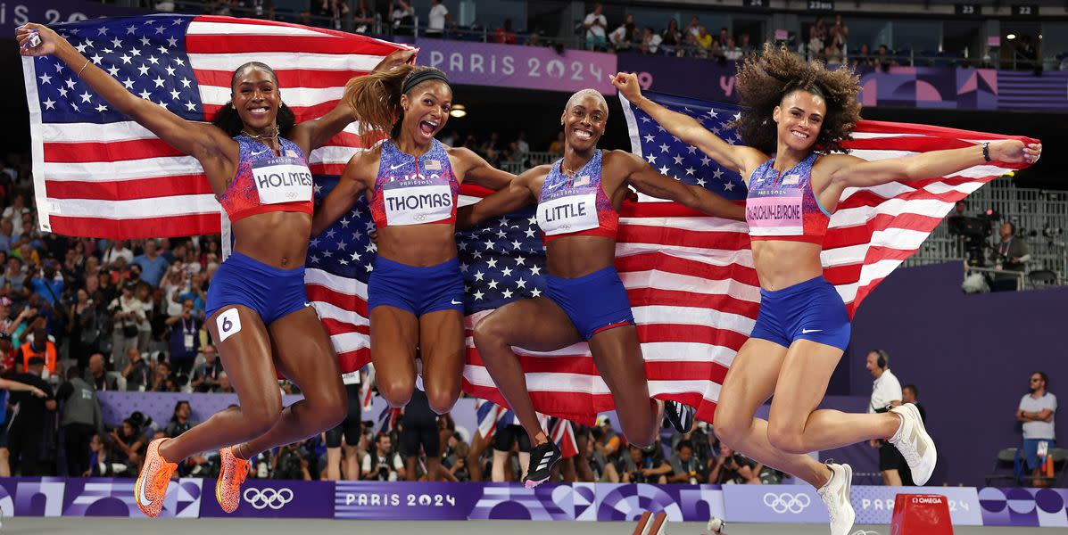 U.S. Sweeps 4x400 Relays At Paris Olympics In BlazingFast Times