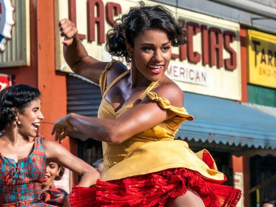 Ariana DeBose in a yellow dress