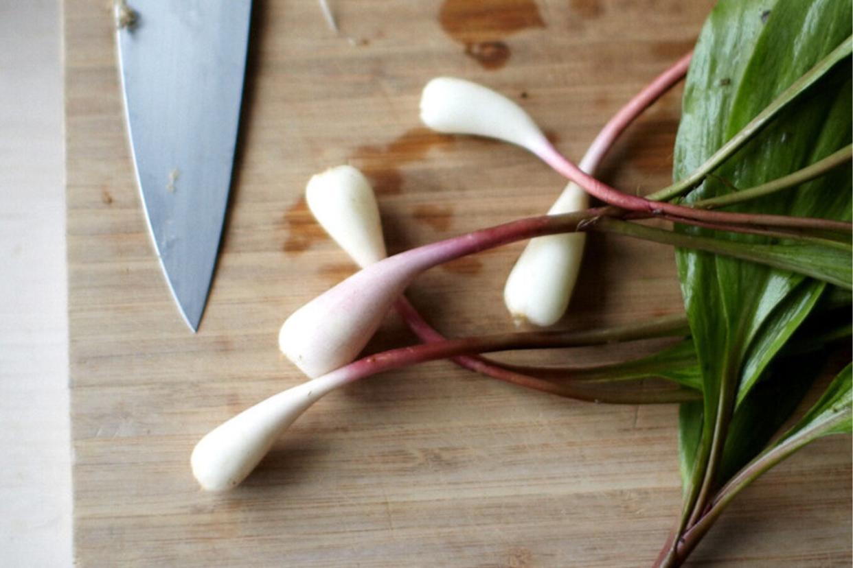 ramps on cutting board