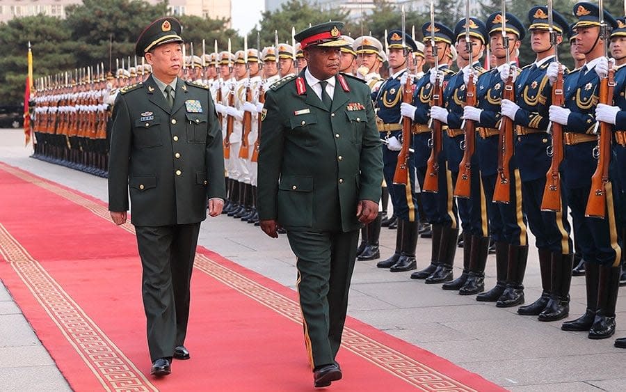 The Chinese military holds a welcoming ceremony for Gen. Constantine Chiwenga -  mod.gov.cn/Li Xiaowei