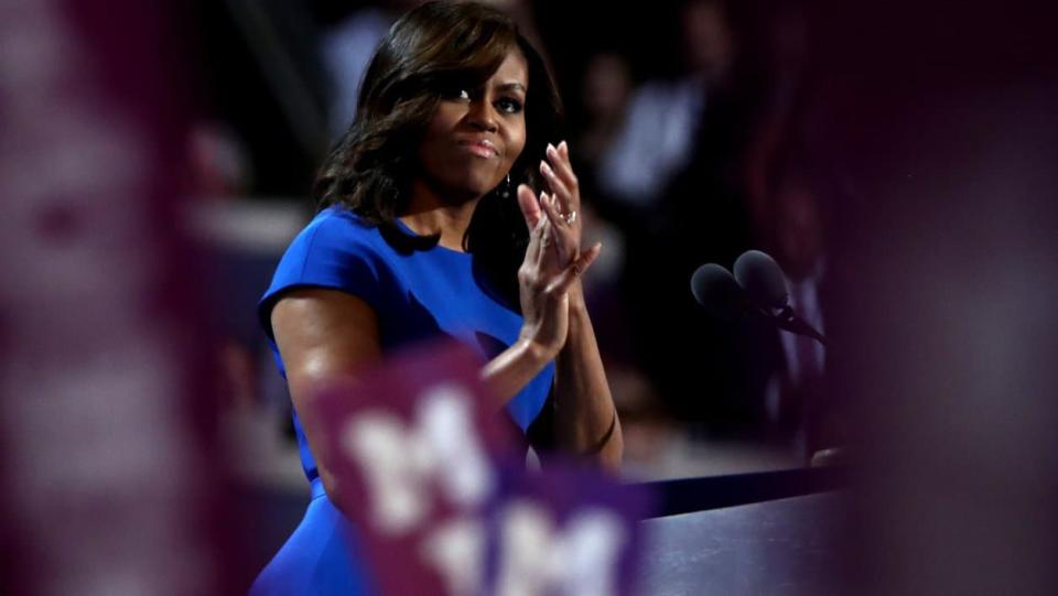 Michelle Obama, le 25 juillet 2016. - Jessica Kourkounis - GETTY IMAGES NORTH AMERICA - AFP