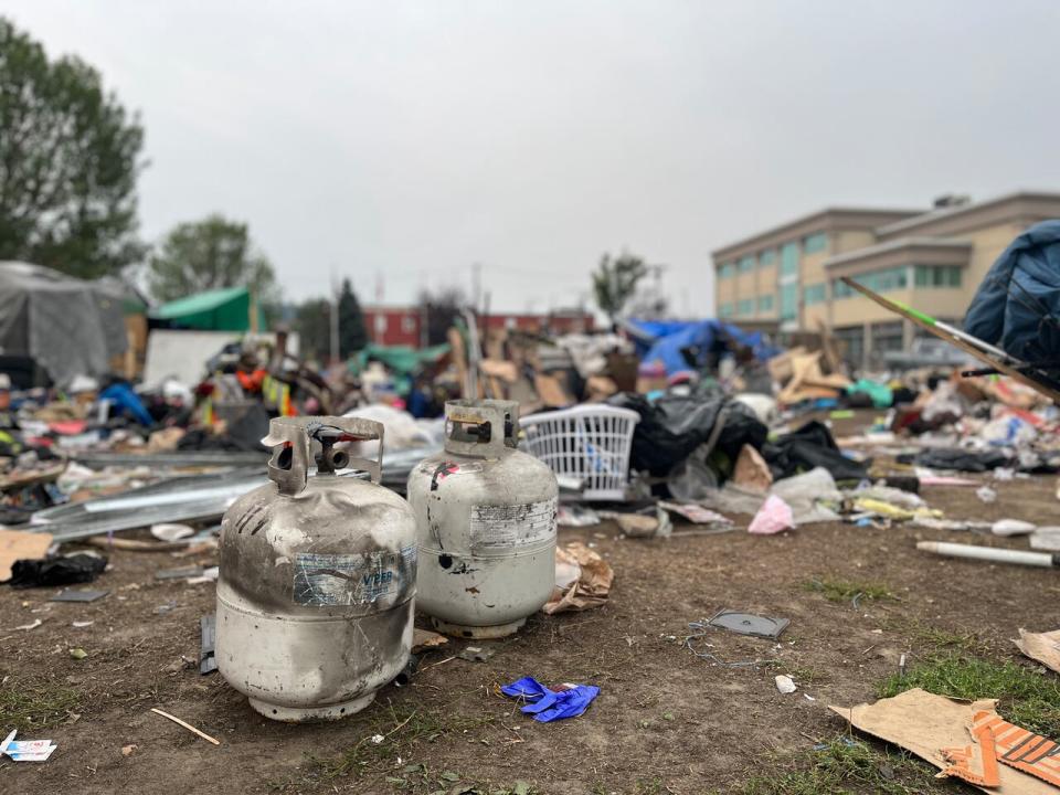 The Prince George fire chief issued an evacuation order for the encampment, citing the existence of fire hazards. Advocates say they were not advised on how to dispose of items like propane tanks residents were using to cook and stay warm. 