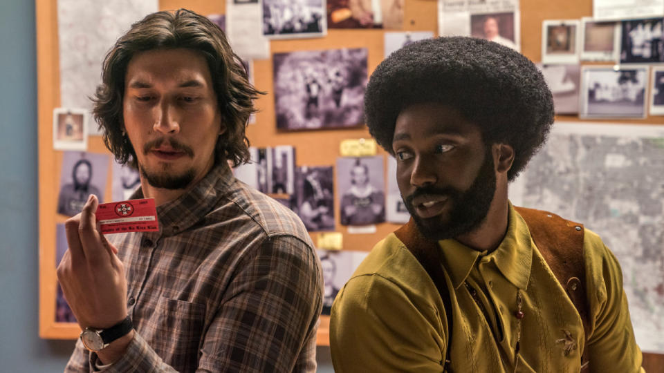 Adam Driver and John David Washington BlacKkKlansman