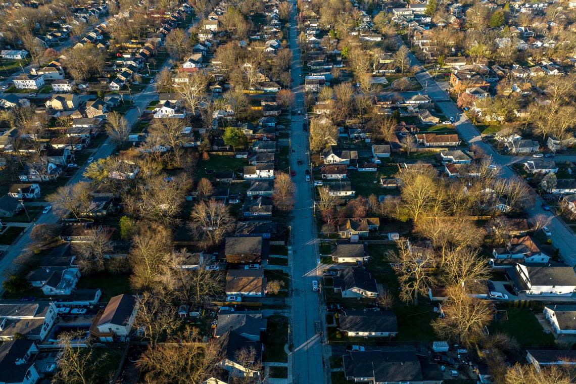 There are at least 40 short-term rental between Henry Clay Boulevard and Walton Road, seen here Sunday, March 10, 2024, in Lexington, Ky., according to city records.