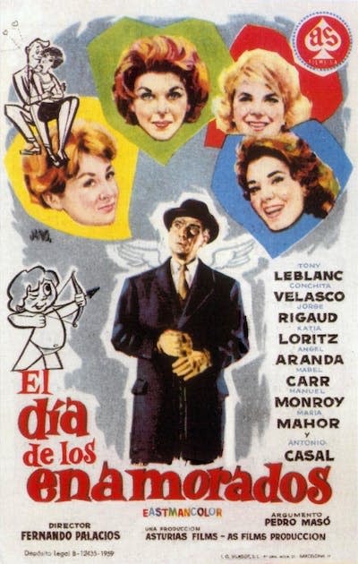 Cartel de la película <em>El día de los enamorados</em>, de Fernando Palacios. <a href="https://www.filmaffinity.com/es/filmimages.php?movie_id=128264" rel="nofollow noopener" target="_blank" data-ylk="slk:FilmAffinity;elm:context_link;itc:0;sec:content-canvas" class="link ">FilmAffinity</a>