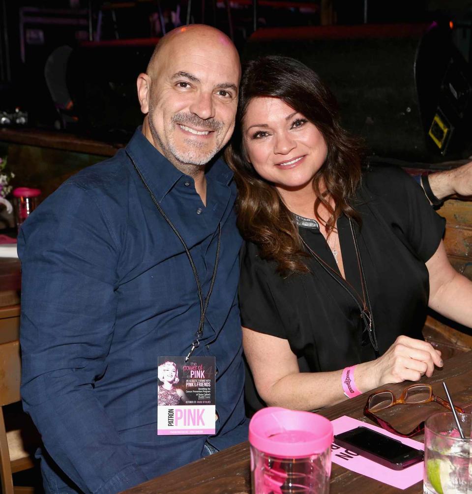 Tom Vitale (L) and actress Valerie Bertinelli attend Power of Pink 2014 Benefiting the Cancer Prevention Program at Saint John's Health Center at House of Blues Sunset Strip on October 23, 2014 in West Hollywood, California