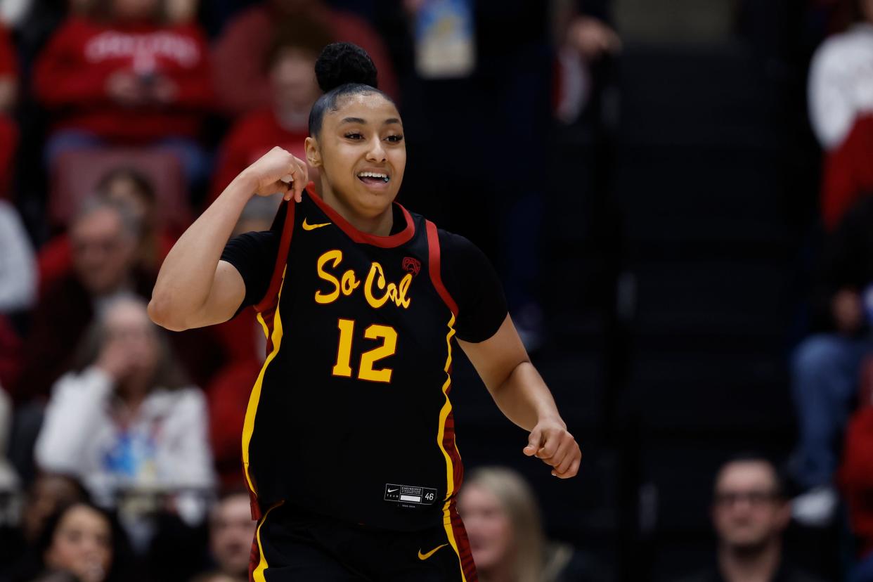 JuJu Watkins, the front-runner for national freshman of the year, has almost single-handedly lifted Southern Cal to Final Four contention this season.