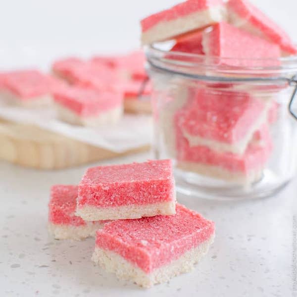 <p>These delicious coconut slices will prove the perfect treat for children. Low in sugar, they’re a healthier alternative to most baked goods and can be made gluten free. For the full recipe, visit <a rel="nofollow noopener" href="https://mykidslickthebowl.com/healthy-coconut-ice-slice/" target="_blank" data-ylk="slk:My Kids Lick The Bowl;elm:context_link;itc:0;sec:content-canvas" class="link ">My Kids Lick The Bowl</a>. </p>