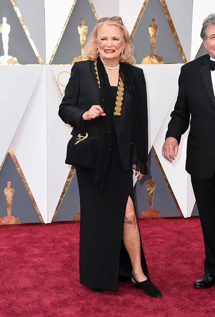 Gena Rowlands attends the 88th Annual Academy Awards at the Dolby Theatre on February 28, 2016, in Hollywood, California.