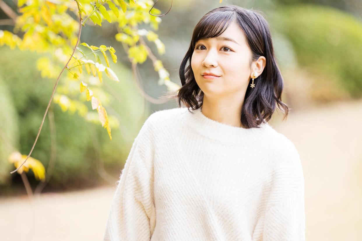 In this photo handout taken on December 2, 2022, and provided by Japan's Imperial Household Agency on December 29, 2022, Princess Kako, daughter of Crown Prince Akishino, poses for a photo at the Akasaka imperial property residence in Tokyo.