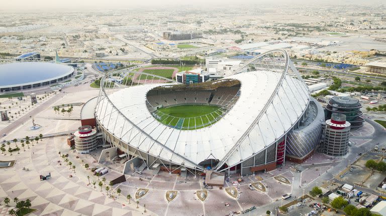 Khalifa International Stadium, el escenario del primer duelo del grupo B entre Inglaterra e Irán