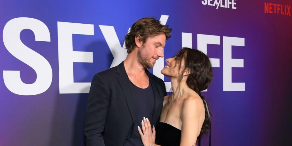 sexlife s sarah shahi and adam demos relationship timeline