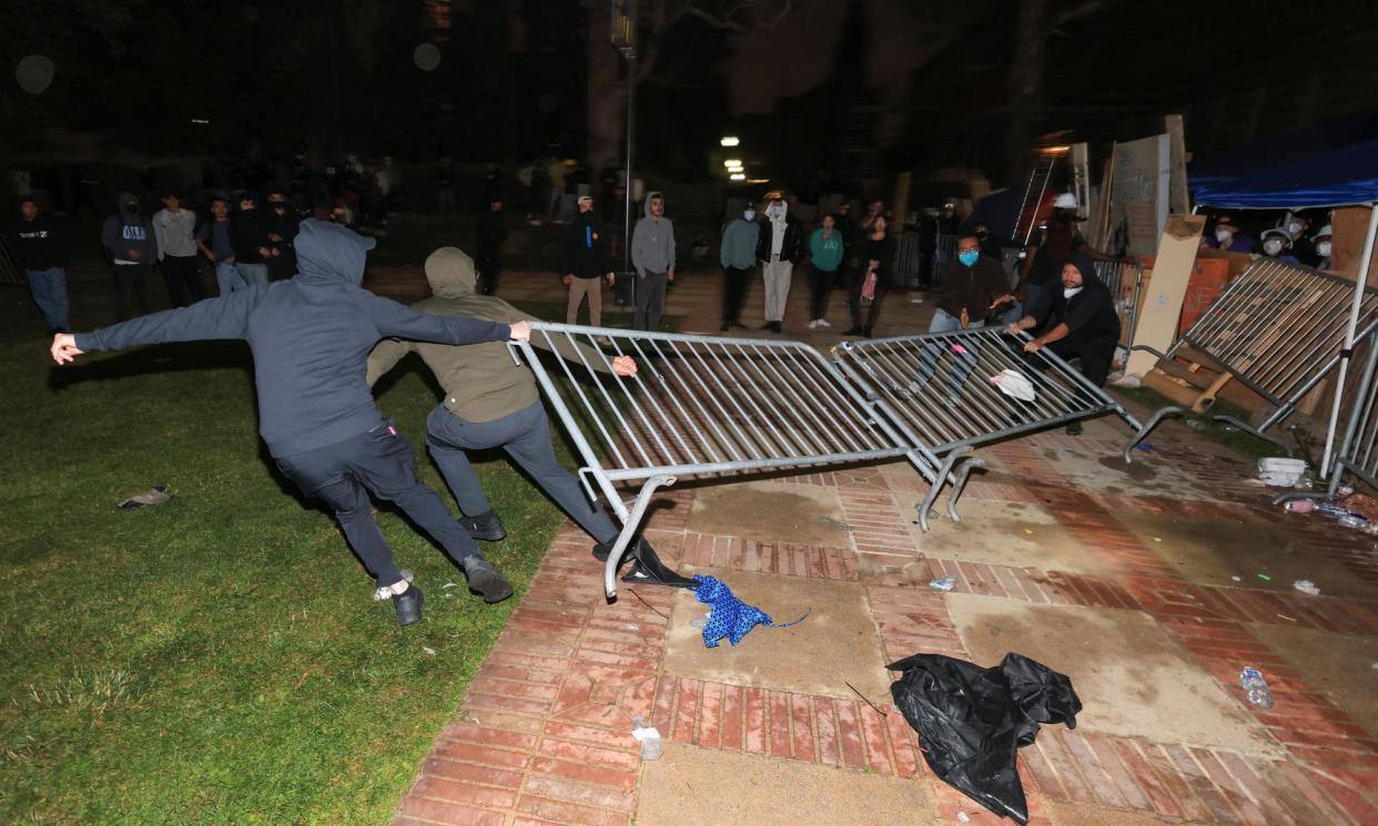 <span>The vice-chancellor of the University of California, Los Angeles said the ‘horrific acts of violence’ must end.</span><span>Photograph: David Swanson/Reuters</span>