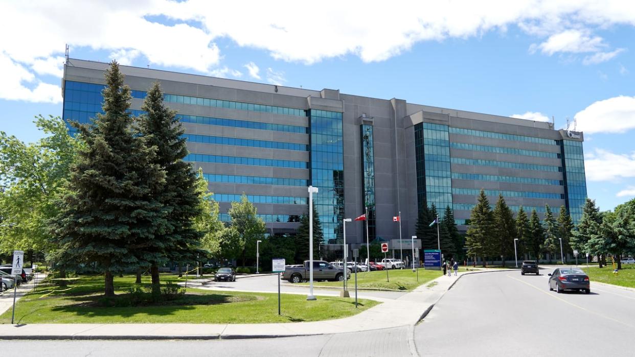 The property at 100 Constellation Dr. is close to Algonquin College. The building houses Ottawa Public Health and a number of provincial services. (Patrick Louiseize/CBC - image credit)