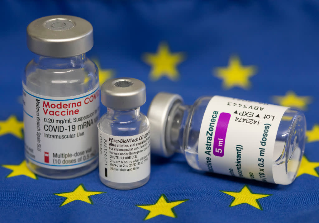 Illustration on the subject of vaccines in Europe