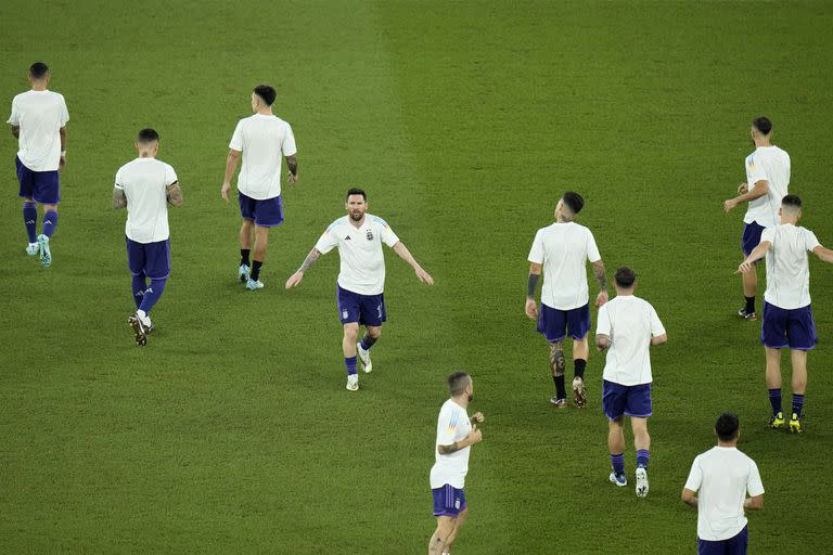 La Selección Argentina entra en calor antes del partido contra Polonia