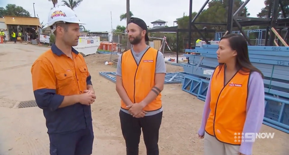 The Block’s Foreman Dan, Kristian and Mimi.