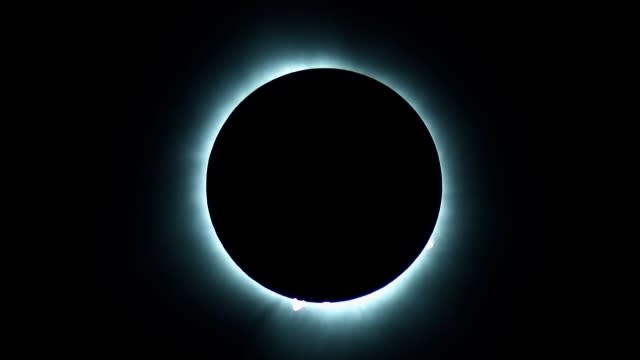 The solar eclipse over Bedford, Indiana.