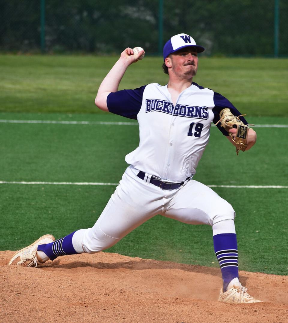 Senior righty Eli Peifer is the ace of this year's Wallenpaupack Area pitching staff with a perfect record and an ERA of 0.95.