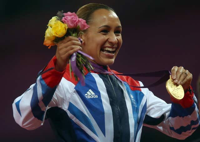 Jessica Ennis celebrates