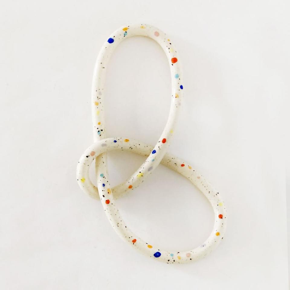 3) Object-Matter Ceramic Double Sprinkles Circles Knot