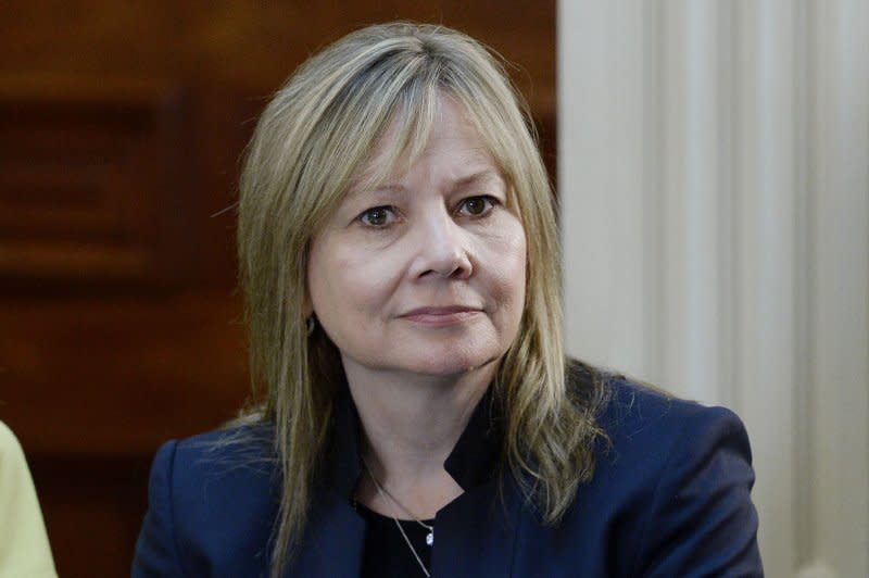 GM CEO Mary Barra said in a statement GM's 2023 profits are "very strong" despite the losses from the strike. File Pool Photo by Olivier Douliery/UPI