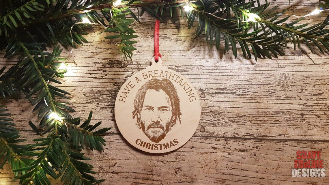 Keanu Reeves Wooden Ornament