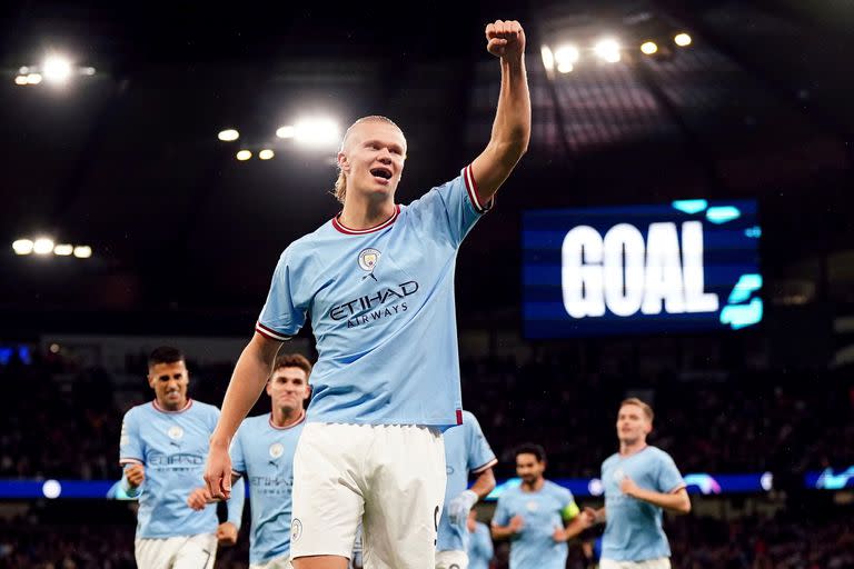 Manchester City es el único invicto que tiene la Premier League y Erling Haaland no se cansa de hacer goles