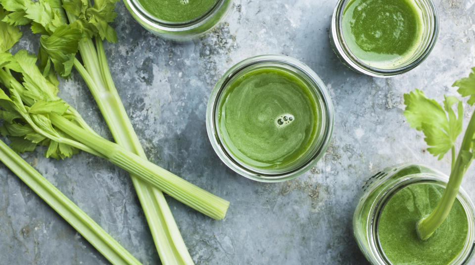 Celery juice, you need to calm down. (Photo: Johner Images via Getty Images)