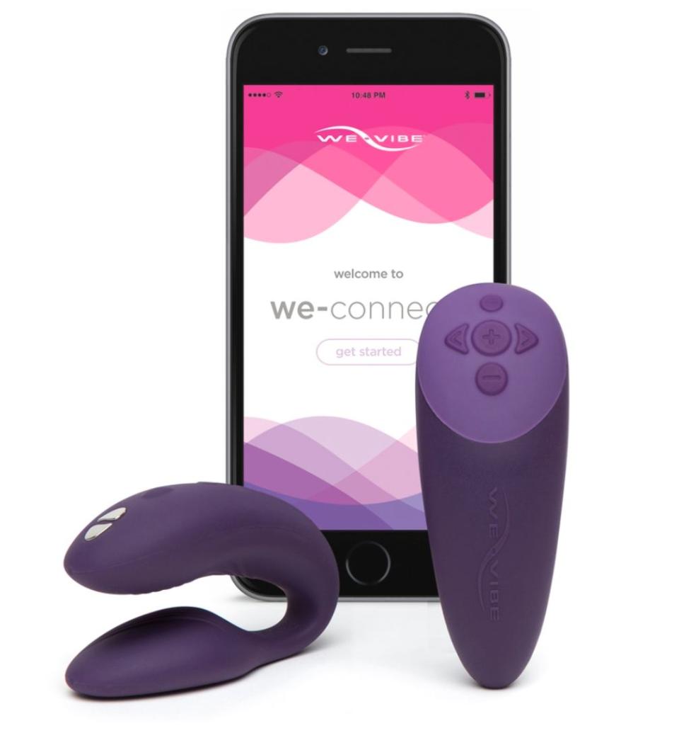 The We-Vibe Chorus App and Remote Control Couple's Vibrator is adjustable to the body of the person wearing it and has multiple speeds that can be controlled from an app or remote control. <a href="https://fave.co/3hQPasr" target="_blank" rel="noopener noreferrer">Find it for $200 at We-Vibe</a><strong>.</strong><strong><br />Rating: </strong>4-star<strong><br />Ratings: </strong>21<strong><br />Shipping</strong>: Get free shipping on orders over $60 and flat rates starting at $10. Includes discreet shipping and plain packaging.