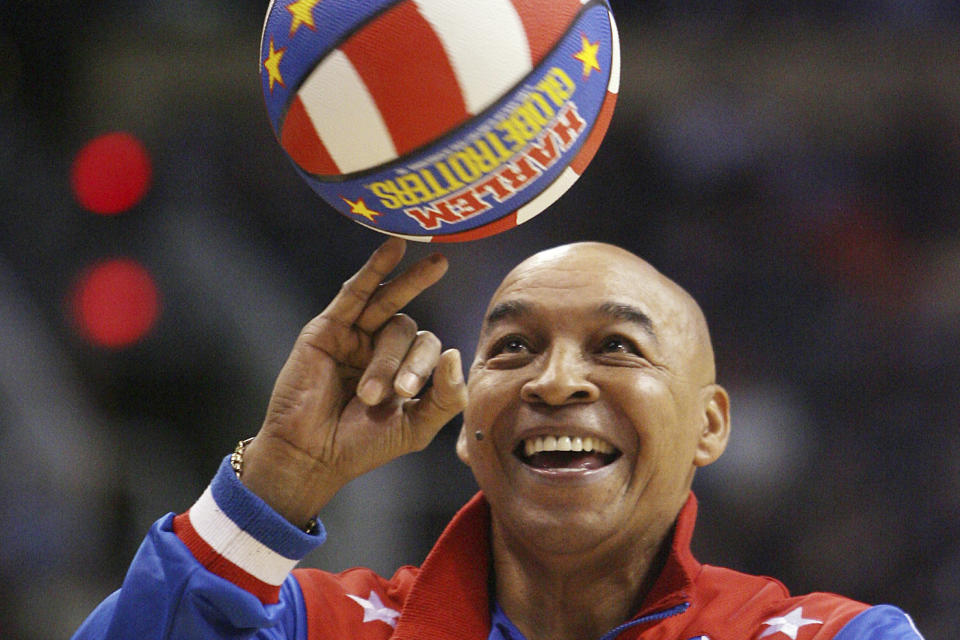 One of the most dazzling ballhandlers in Harlem Globetrotters history – with a nickname that belied his bald head – Curly Neal entertained fans across three decades, playing more than 22,000 games for the barnstorming ballers in 97 countries. Neal’s Globetrotters jersey was retired in a ceremony at Madison Square Garden in 2008. He was 77.