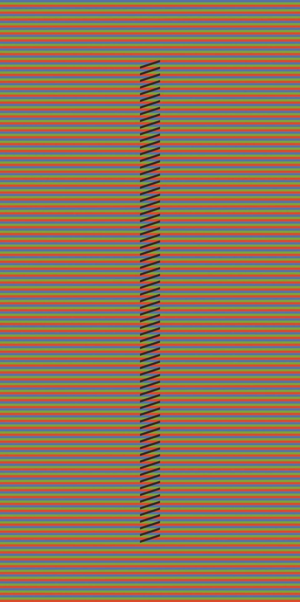 “Inducción a doble frecuencia Celia”, 2010, 2010, de Carlos Cruz Diez. Serigrafía, 39.3 x 27.5 pulgadas. Edición de 75, Edición ArtNexus.