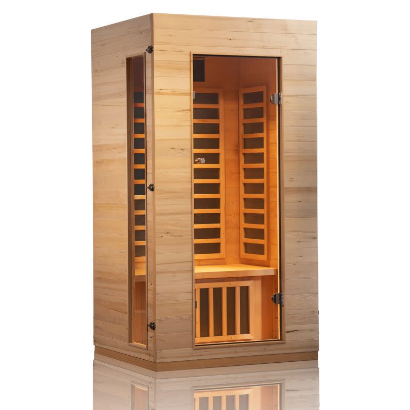 <p><a href="https://go.redirectingat.com?id=74968X1596630&url=https%3A%2F%2Fwww.wayfair.com%2F--%2Fpdp%2Froyal-saunas-hongyuan--hongyuan-1-single-person-indoor-low-emf-far-infrared-sauna-in-hemlock-9101a-1p--l3531-rshy1006.html&sref=https%3A%2F%2Fwww.menshealth.com%2Ftechnology-gear%2Fa60590649%2Fwayfair-home-saunas-sale-spring-2024%2F" rel="nofollow noopener" target="_blank" data-ylk="slk:Shop Now;elm:context_link;itc:0;sec:content-canvas" class="link ">Shop Now</a></p><p>1-Person Infrared Sauna </p><p>wayfair.com</p><p>$1358.54</p>