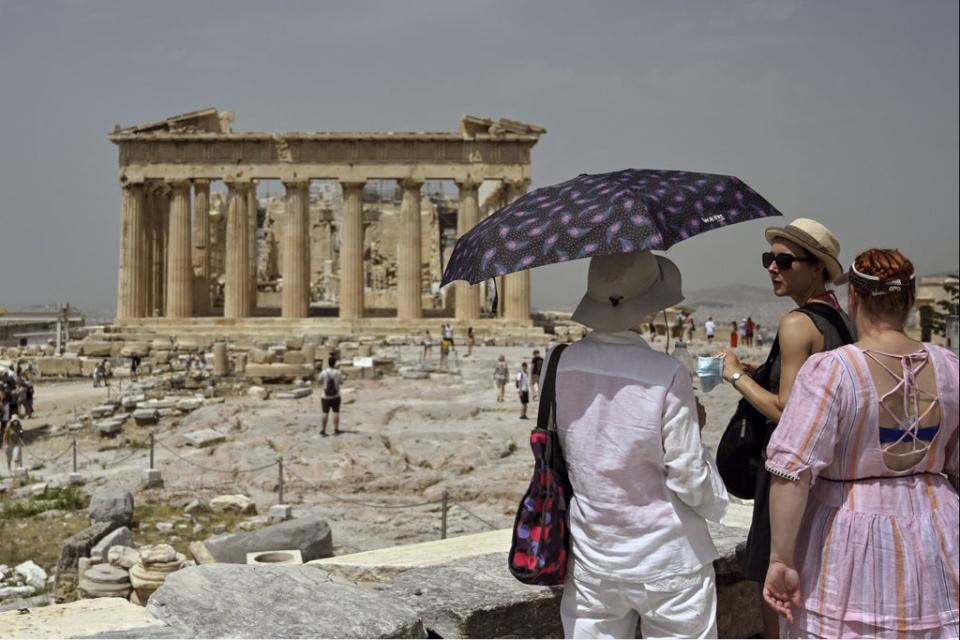 Ancient Acropolis archeological site in Athens, Greece (X07402/AFP via Getty Images)