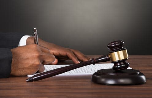 <span class="caption">African arbitrators are needed for African disputes. </span> <span class="attribution"><a class="link " href="https://www.shutterstock.com/image-photo/close-judge-writing-on-paper-gavel-468013487" rel="nofollow noopener" target="_blank" data-ylk="slk:Andrey_Popov/Shutterstock;elm:context_link;itc:0;sec:content-canvas">Andrey_Popov/Shutterstock</a></span>