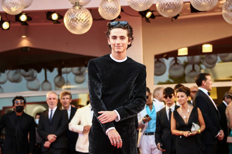 Timothee Chalamet llega a la presentación de Duna (Joel C Ryan/)