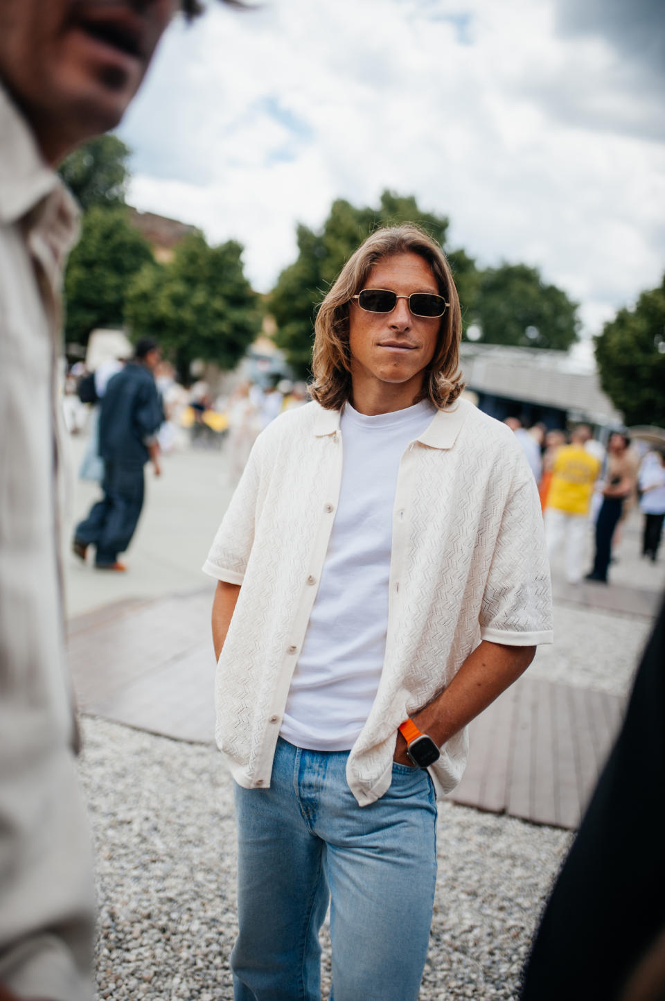 Street style at Pitti Uomo 106 in Milan