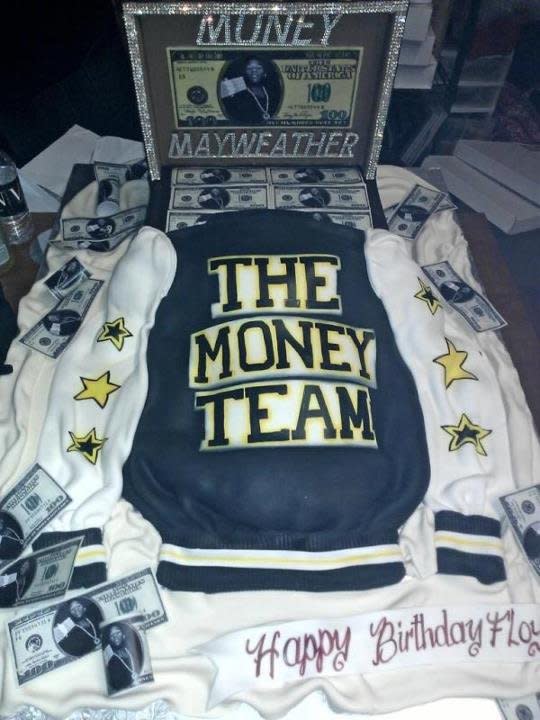 floyd mayweather jr cake