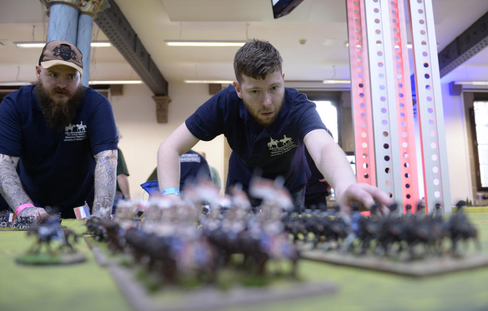 Committed: It took a total of 55,000 man hours to paint the soldiers.