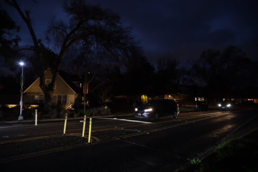 The Austin Transportation and Public Works Department is operating a safety pilot project along Shoal Creek Boulevard at the intersection of Treadwell Boulevard. (Courtesy: Austin Transportation and Public Works Department)